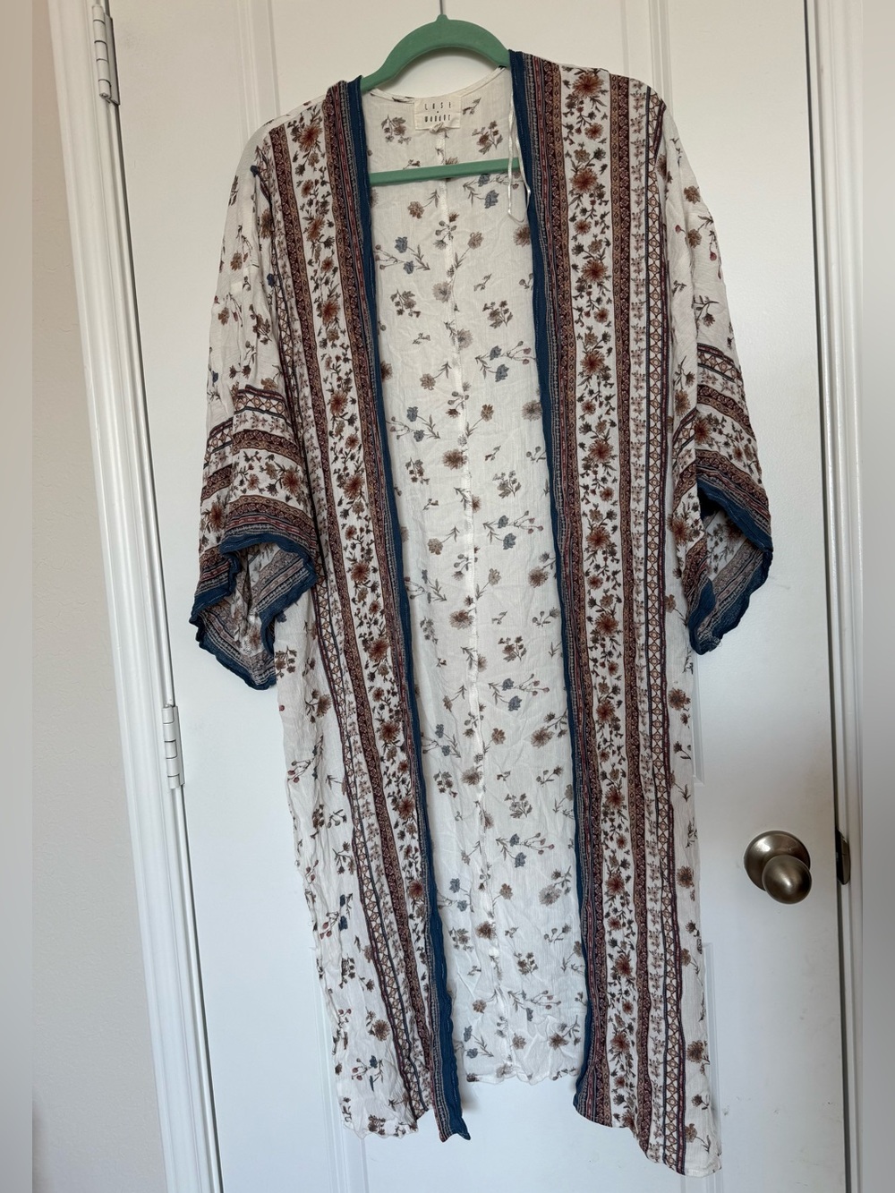 Lost + Wander Floral Print Tulum Kimono Duster